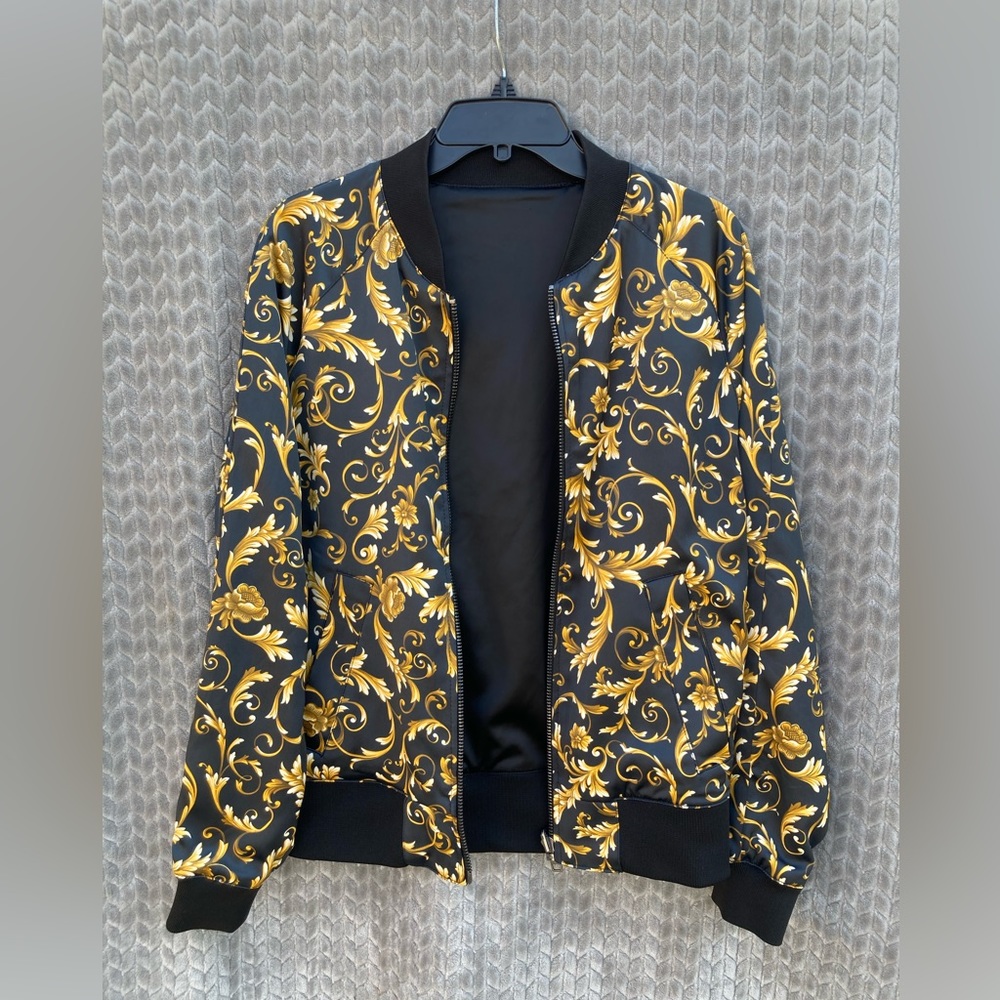 Reversible Satin Bomber Jacket H&M